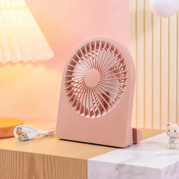 Ladies Compact Table Fan with USB Connection and Quiet Operating Modes Kalsten