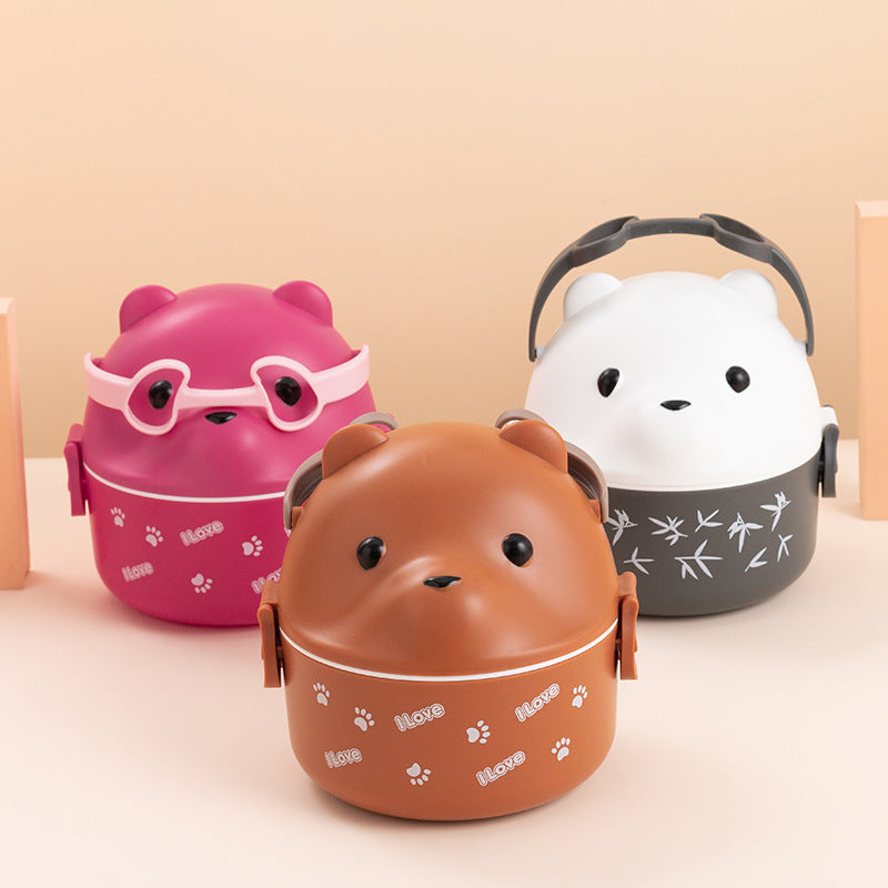 Bear-Themed Food Storage Container