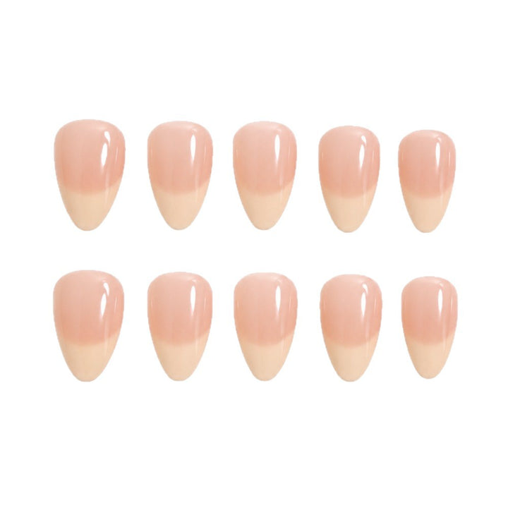 Artificial nails with elegant nude ombre design Kalsten