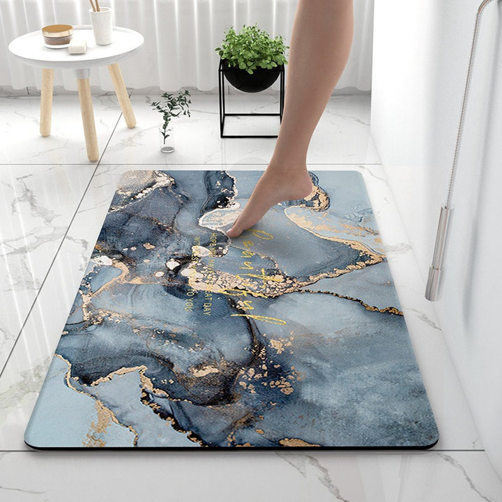 Luxurious Marble Pattern Bath Mat Kalsten