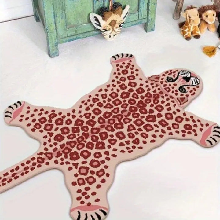 Tiger-Themed Plush Area Rug