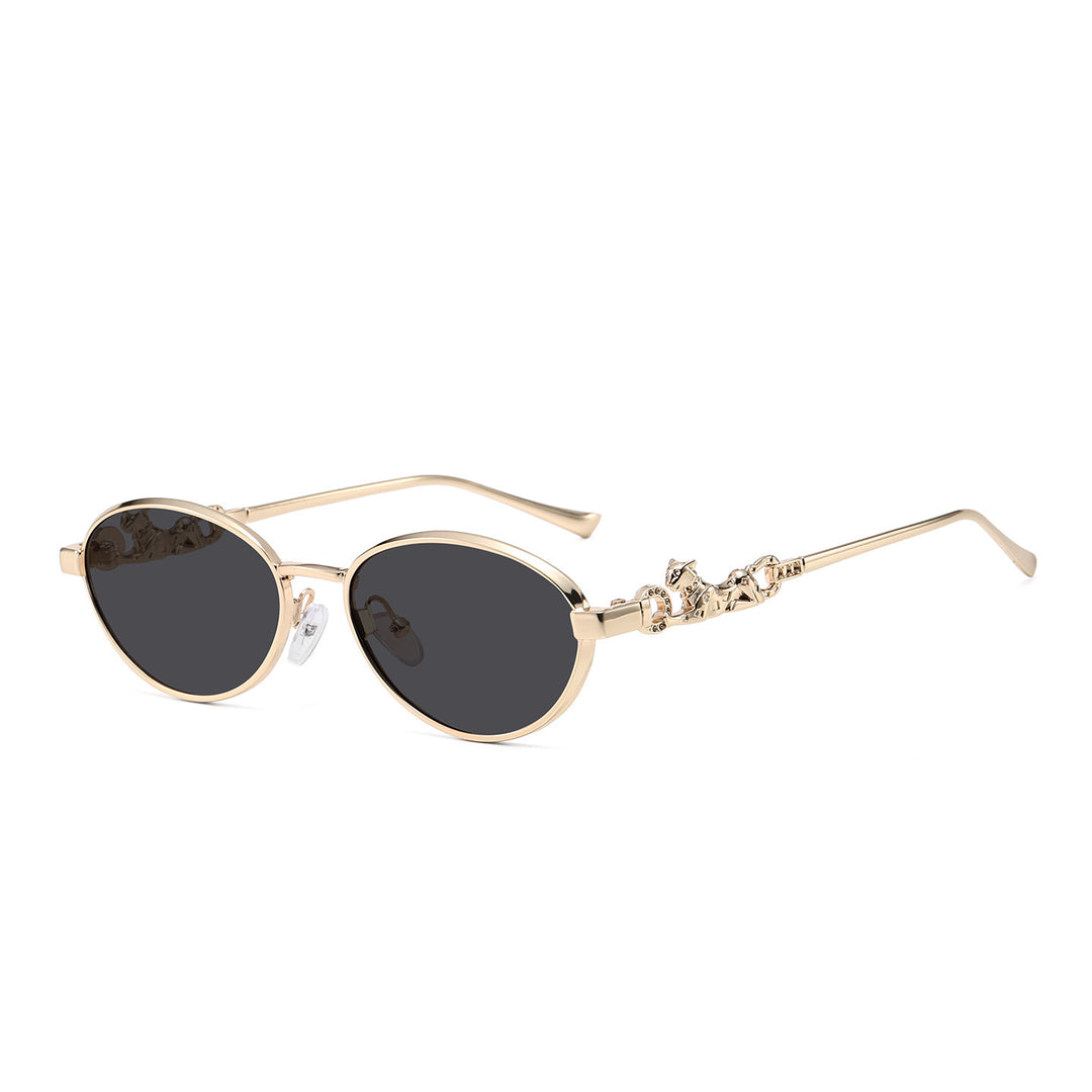 Decorative Oval Frame Sunglasses Kalsten