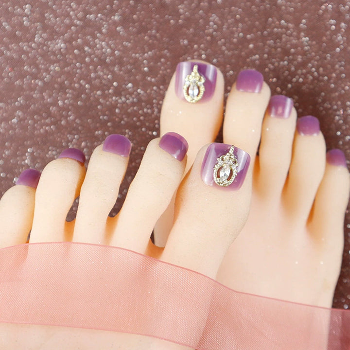 Decorative Press-On Toenail Art Set Kalsten