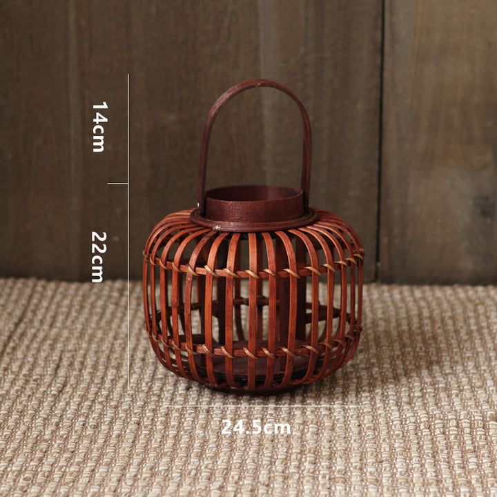 Elegant lantern made of braided material Kalsten