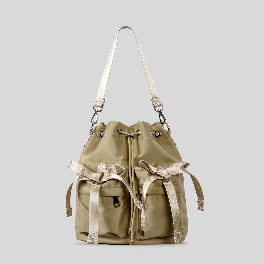 Stylish Casual Drawstring Bucket Bag