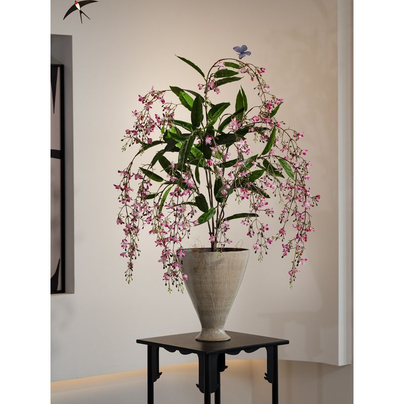 Lifelike Artificial Floral Arrangement in Decorative Pot