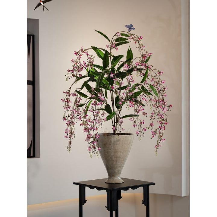 Lifelike Artificial Floral Arrangement in Decorative Pot