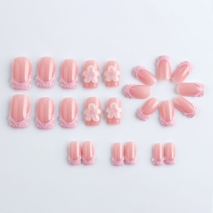 Elegant Floral Luxury Press-On Nails Kalsten