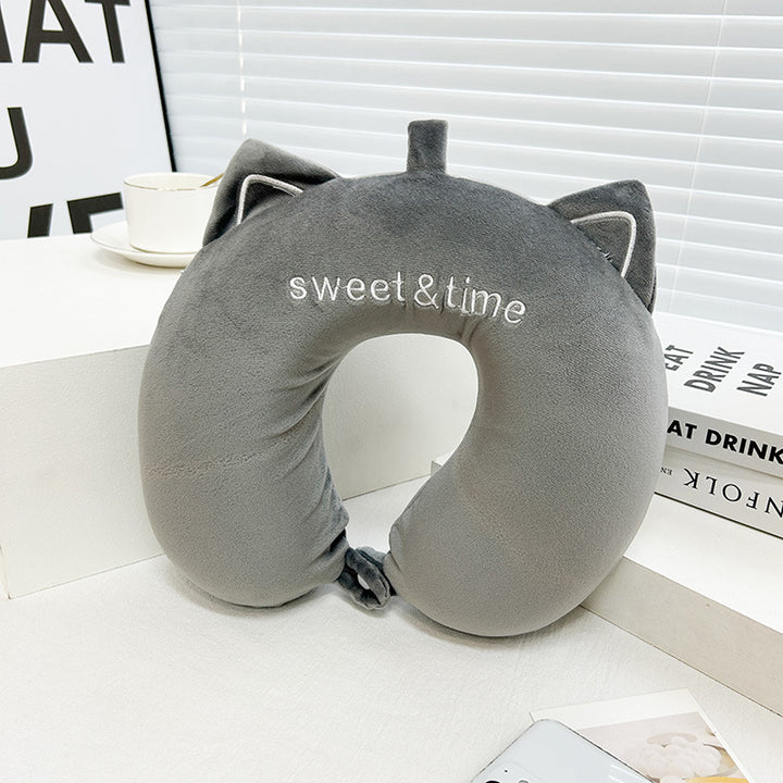 Women Kitten Neck Support Pillow Kalsten