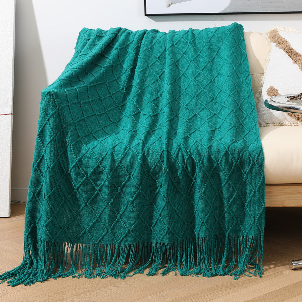 Cozy Textured Throw Blanket