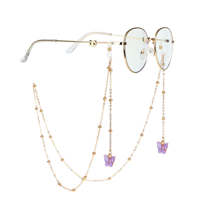 Glasses chain with butterfly pendants Kalsten
