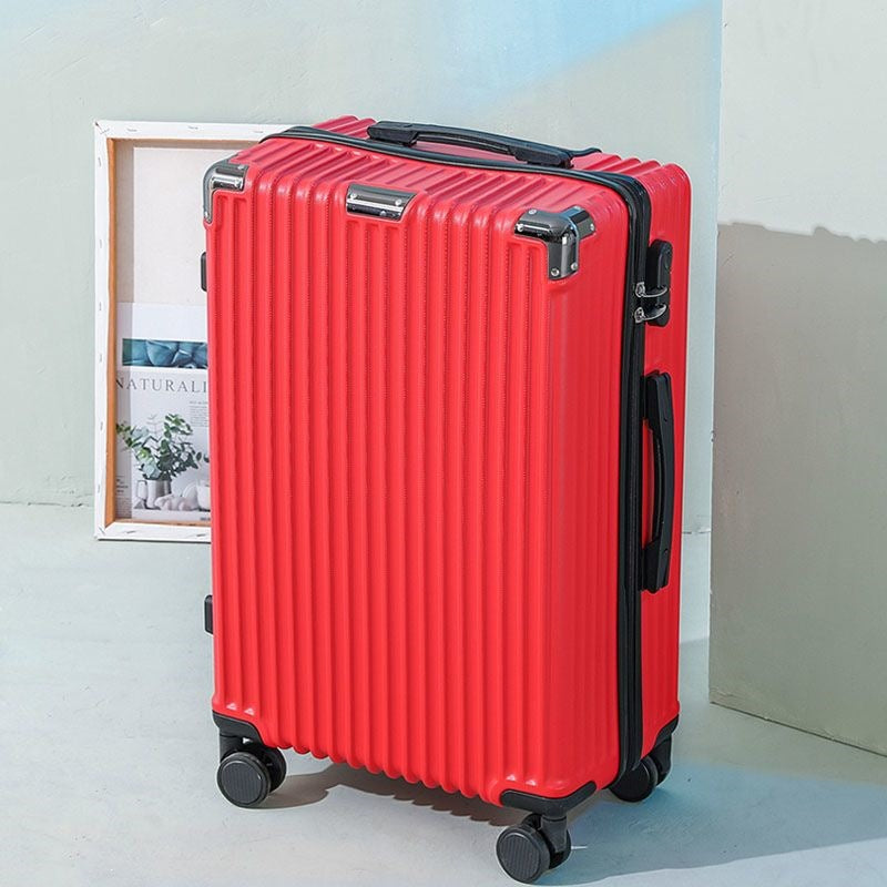 Hard shell suitcase with 360-degree wheel system and integrated safety feature Kalsten