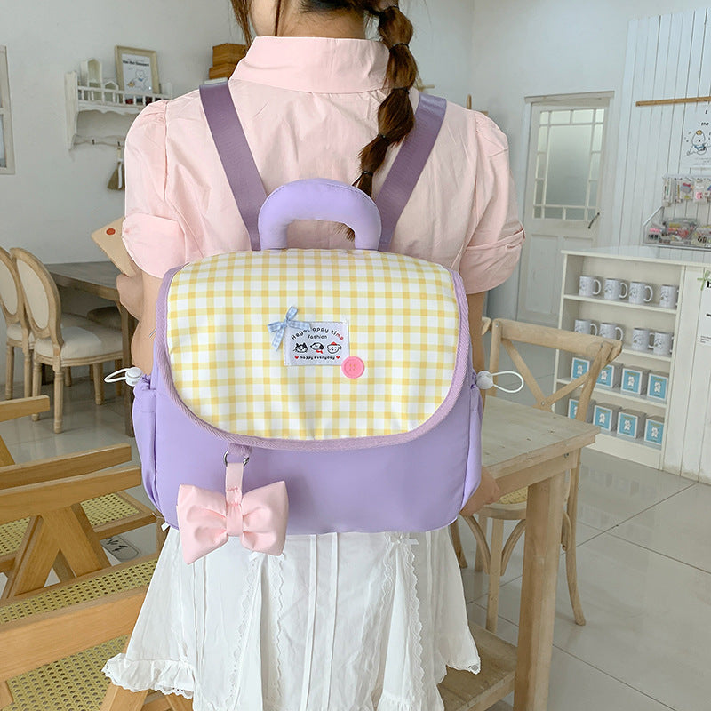 Cute Heart-Print Mini Backpack Kalsten