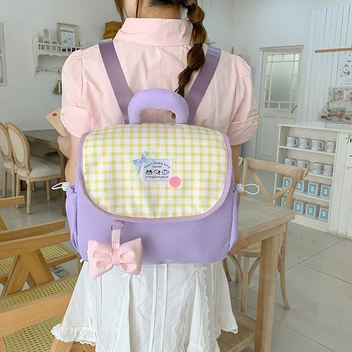 Cute Heart-Print Mini Backpack Kalsten