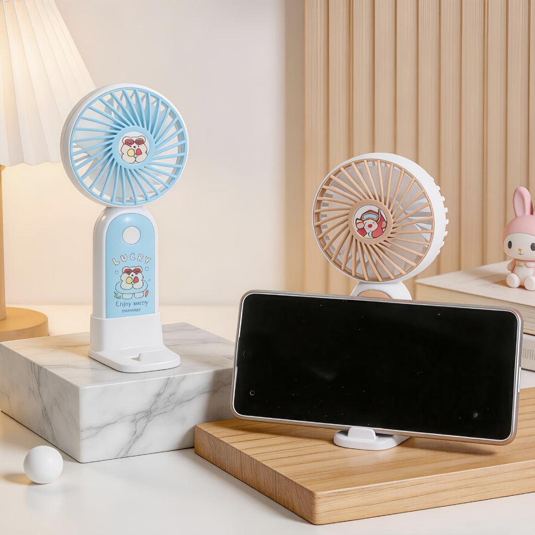Women Portable Handheld Fan with Cute Design Kalsten