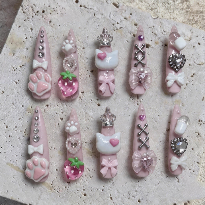 Whimsical 3D Nail Art Set