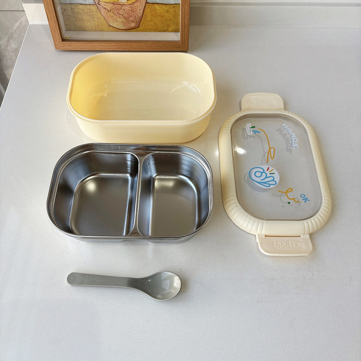 Multi-Compartment Glass Food Storage Container