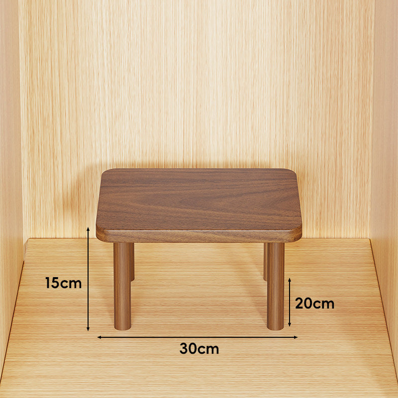 Adjustable Multi-Height Wooden Monitor Riser and Desktop Shelf