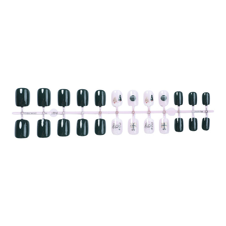 Artificial nail set with winter decoration Kalsten