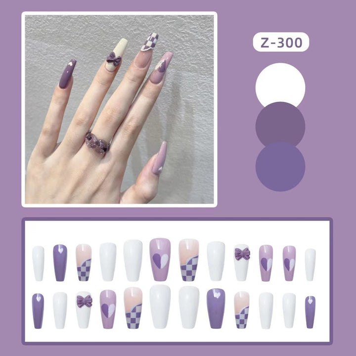 Sparkling Rhinestone Press-On Nail Set Kalsten