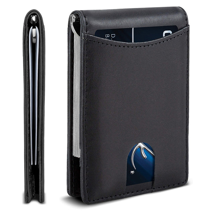 Ultra-Slim RFID-Blocking Leather Cardholder Kalsten