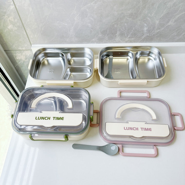 Multi-Compartment Stainless Steel Meal Prep Box