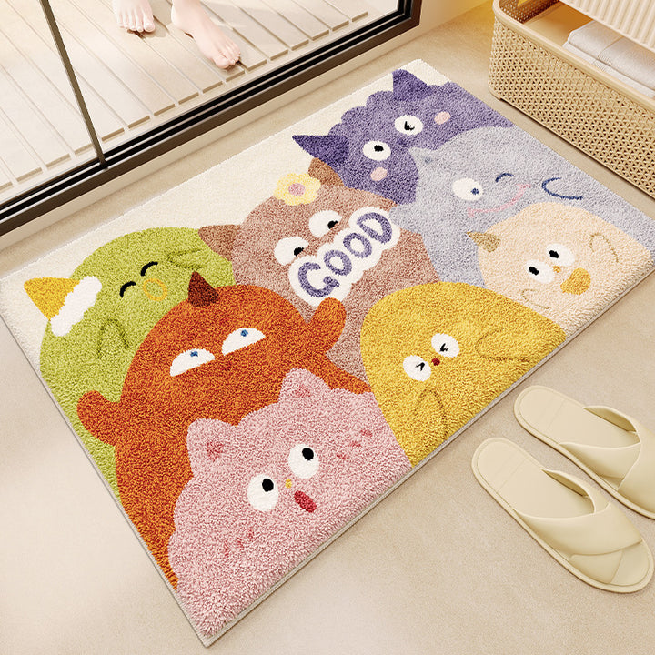 Fun Monster-Themed Bath Mat