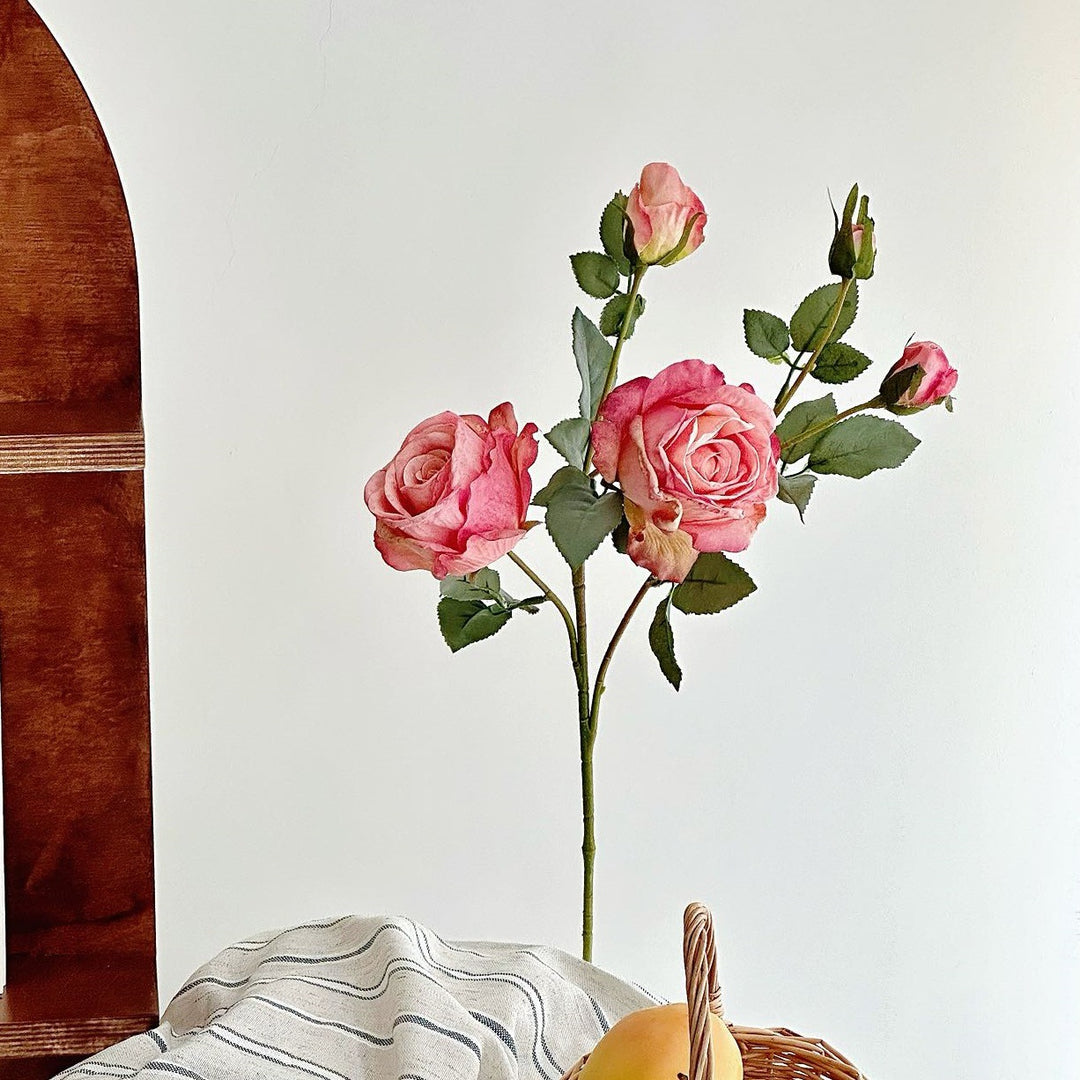 Lifelike Decorative Rose Stem