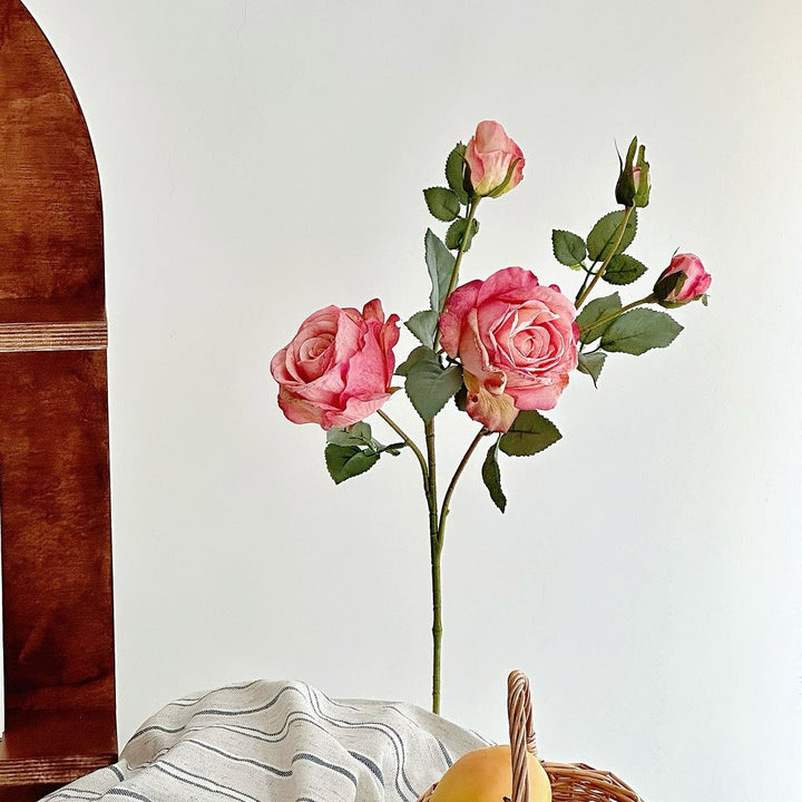 Lifelike Decorative Rose Stem