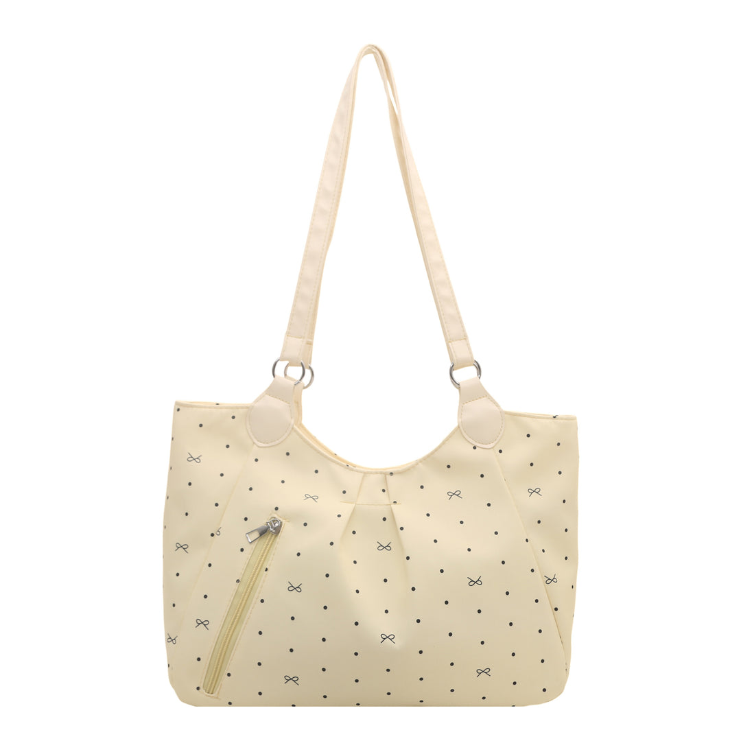 Stylish Polka Dot Shoulder Tote Bag