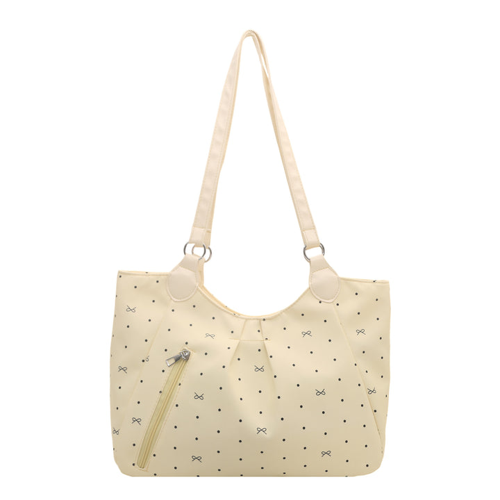 Stylish Polka Dot Shoulder Tote Bag