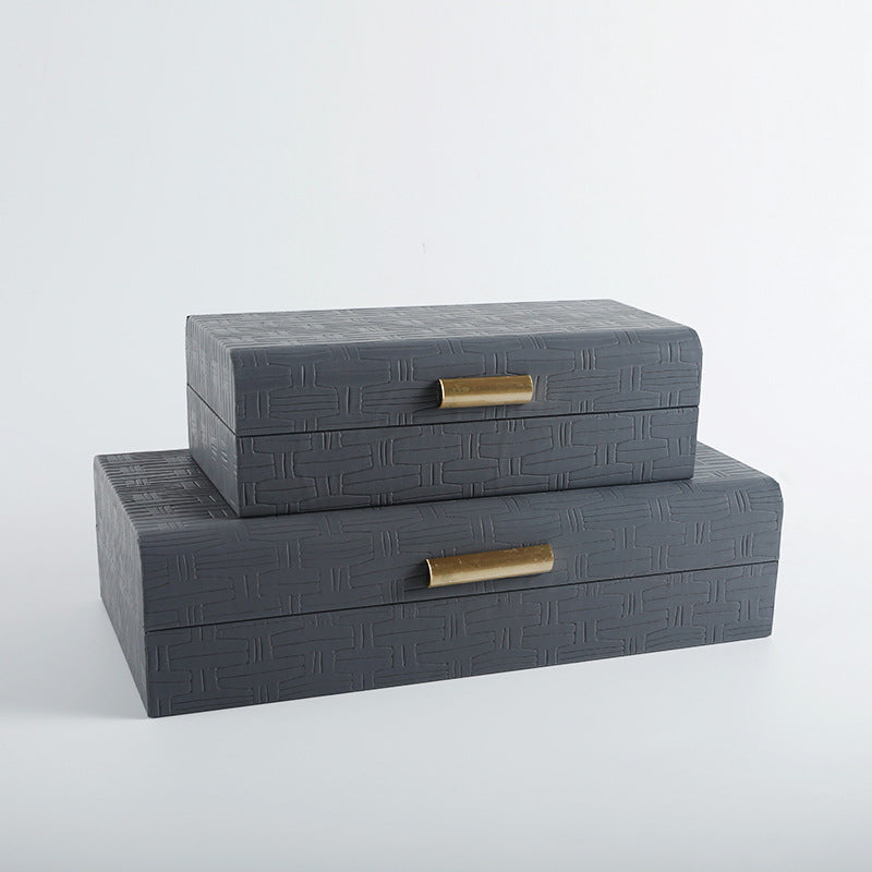 Decorative Storage Boxes with Elegant Weave Detail