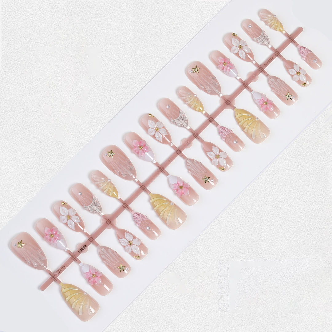 Premium Artifical Nails with Floral Designs Kalsten