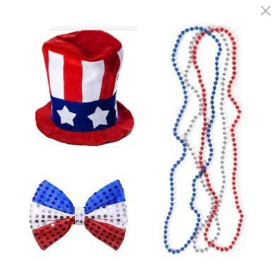 Unisex nan lightweight plastic bead necklaces multi-part party set Kalsten
