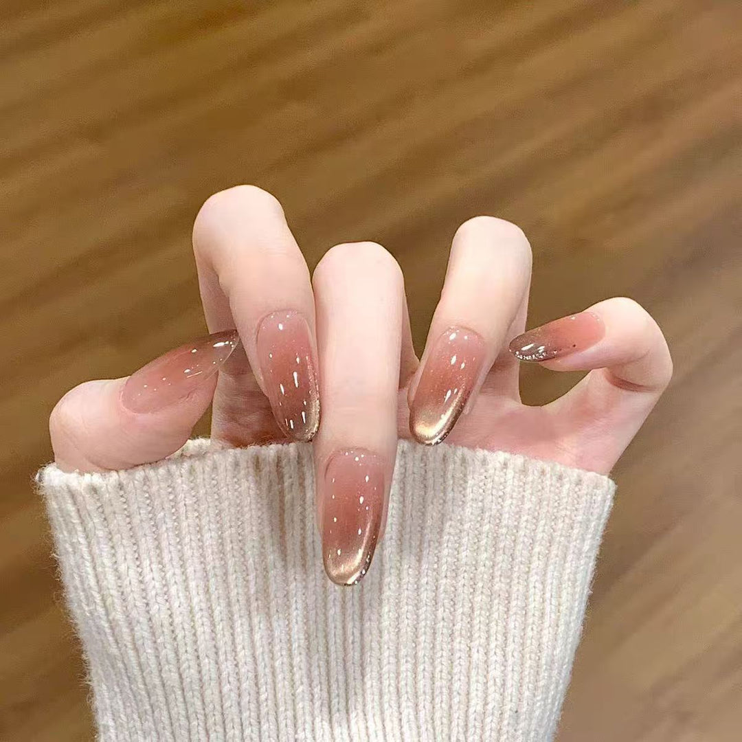 Ombre French Tip Press-On Nails Kalsten