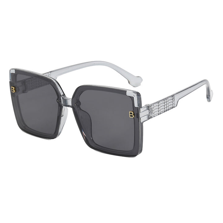 Women's fashionable square sunglasses with textured temple design Kalsten