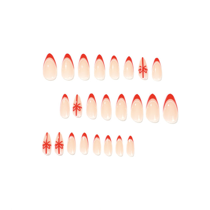 Elegant Nail Extensions with Christmas Design Kalsten