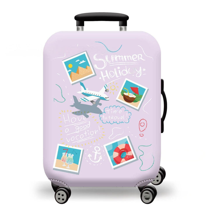 Unisex Hard-shell suitcase with stunning mountain landscape design Kalsten