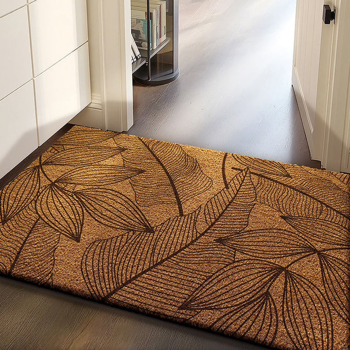 Unisex Leaf Pattern Entrance Mat Kalsten