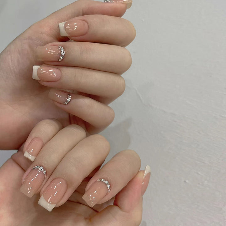 Decorative French Tip Press-On Nails Kalsten