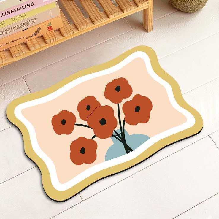Floral Decorative Area Mat