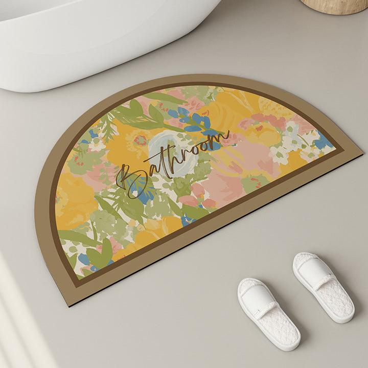 Stylish Floral Bathroom Mat Kalsten