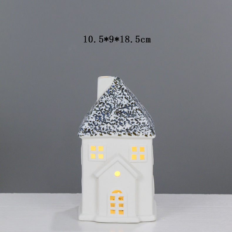 Decorative Ceramic House Lantern Kalsten 1790310186