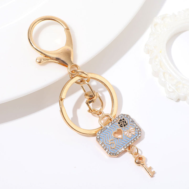 Heart-Shaped Crystal Keychain Kalsten