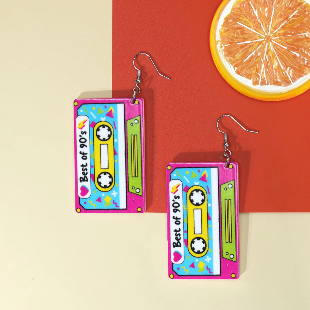 Nostalgic Cassette Tape Earrings Kalsten