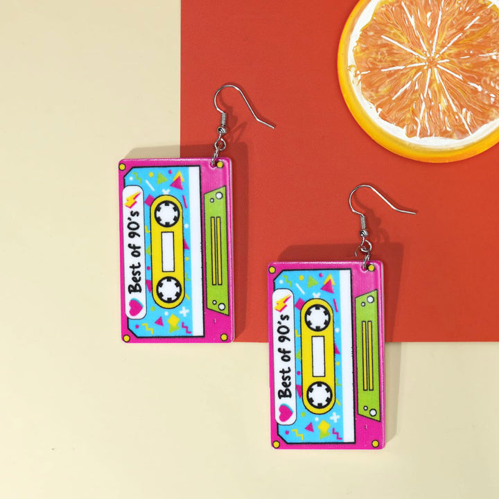 Nostalgic Cassette Tape Earrings Kalsten