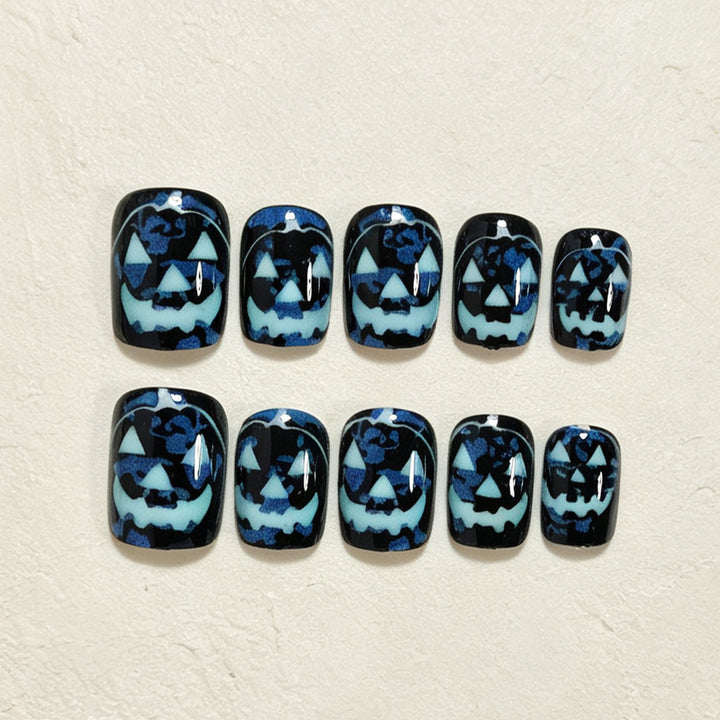 Halloween Glow-in-the-Dark Press-On Nail Art Kalsten