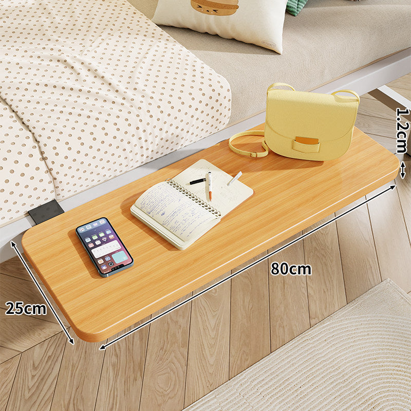 Clamp-On Floating Bedside Shelf with Bamboo Top and Slim Profile