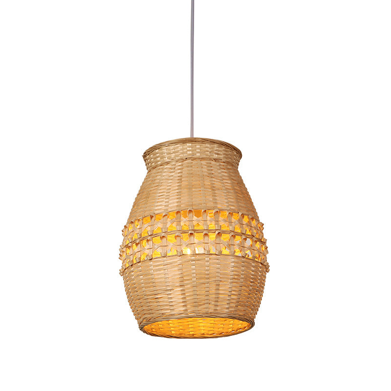 Woven Bamboo Ceiling Lamp