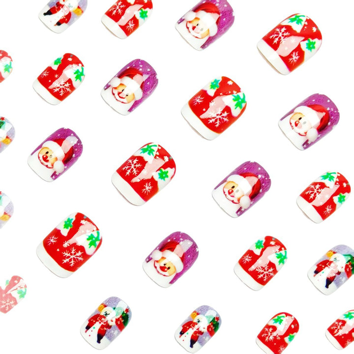 Artificial nails with festive Santa design Kalsten